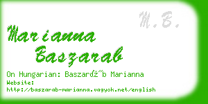 marianna baszarab business card